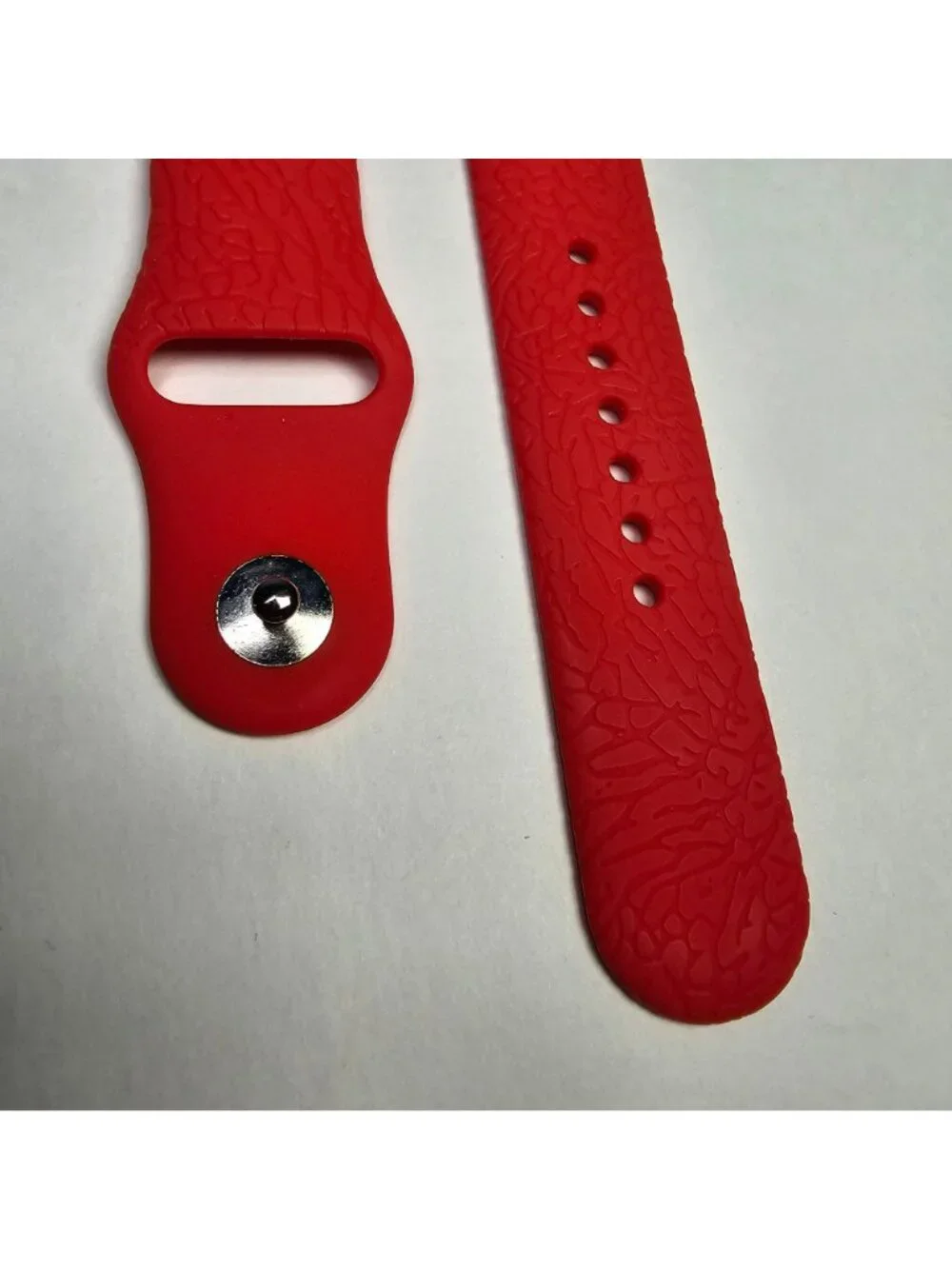 Air Jordan Apple Watch Textured Silicone Sport Band (42mm/44/46/49) Red